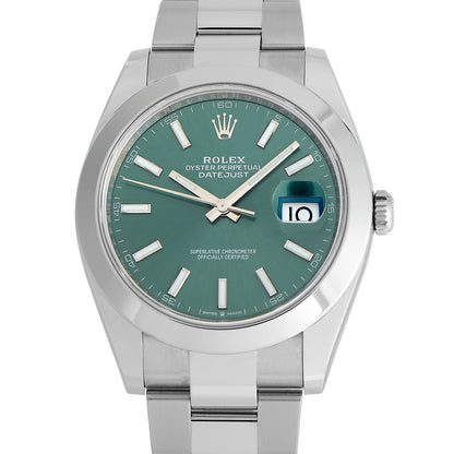 Datejust 41 Mint Green Dial Watch