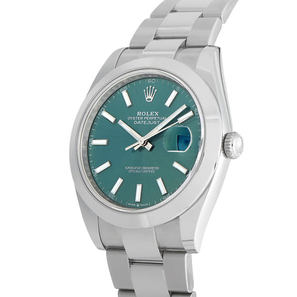 Datejust 41 Mint Green Dial Watch