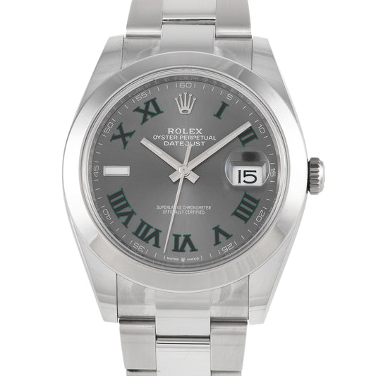 Wimbledown Datejust 41 Slate Roman Dial Watc