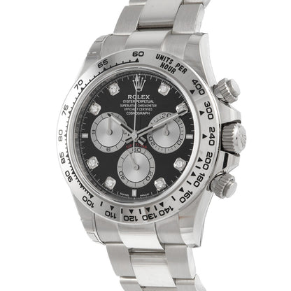 Daytona Diamond Dial White Gold Watch