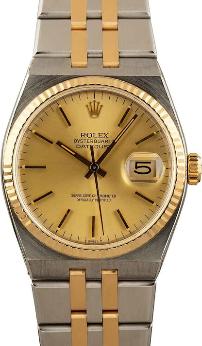 Rolex Datejust OysterQuartz 17013 Two Tone