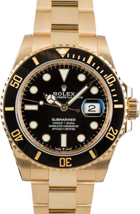 Rolex Submariner Yellow Gold 126618