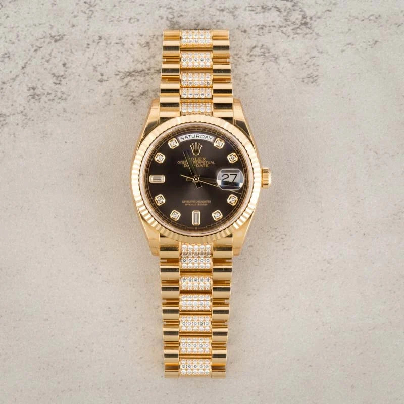 Rolex Day-Date President 36mm Ref 128238 18k Yellow Gold